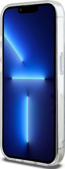 DKNY Repeat Pattern Tonal Stripe Umschlag Rückseite Kunststoff Schwarz (iPhone 13 Pro Max)