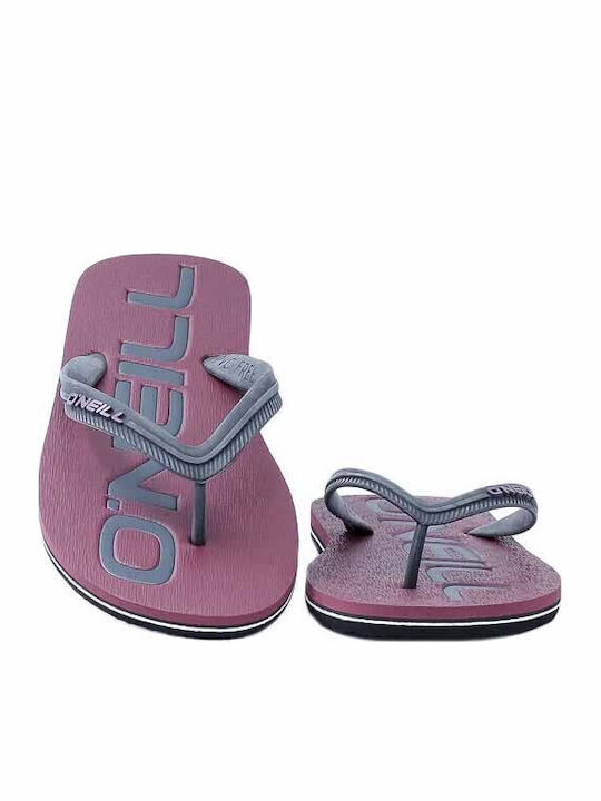 Profile Logo Slapi Bărbați Flip Flops Gri
