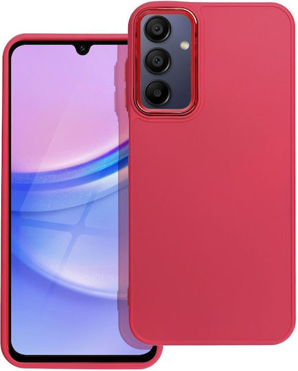 Samsung Forcell Frame Umschlag Rückseite Silikon Lila (Samsung A15)