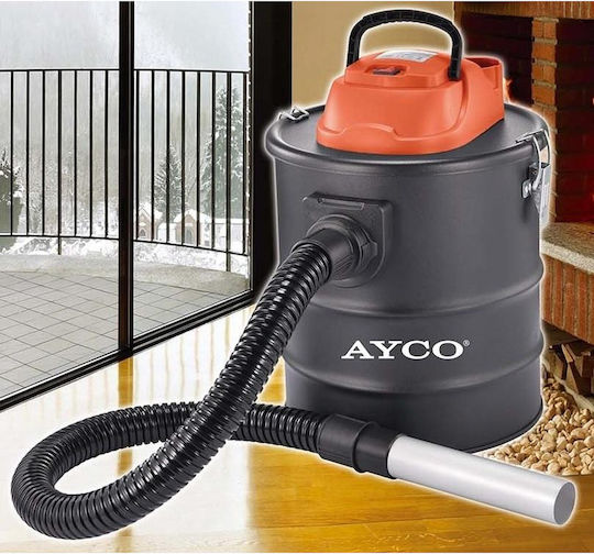 Ayco Σκούπα Στάχτης 800W με Κάδο 15lt
