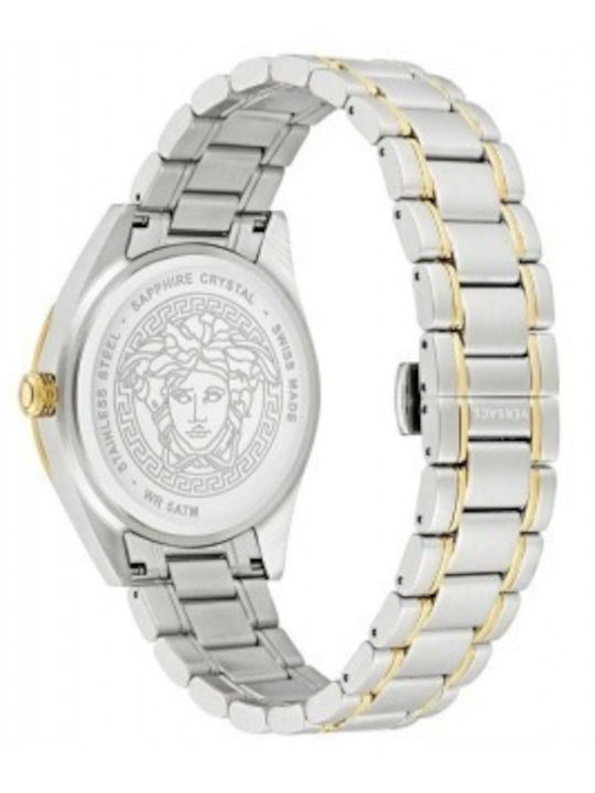 Versace V-code Ρολόι Μπαταρίας με Μεταλλικό Μπρασελέ Versace V-code Ρολόι Μπαταρίας με Μεταλλικό Μπρασελέ