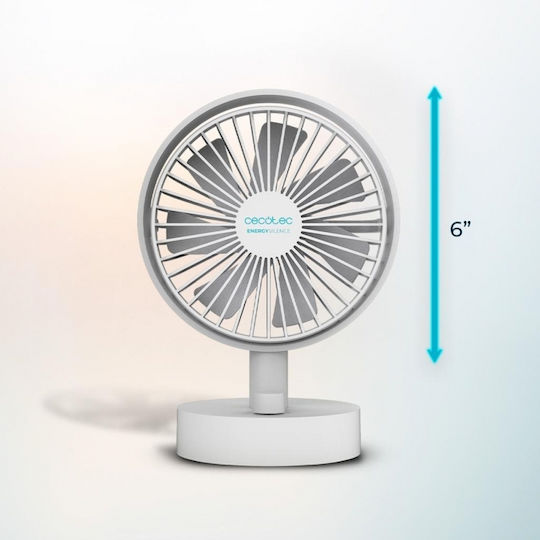 Cecotec Energysilence 2000 Mini Ventilator 6W Weiß