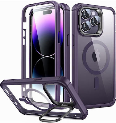 ESR Shock Armor Kickstand Halolock Magsafe Coperta din spate Plastic rezistent Violet (iPhone 14 Pro Max)