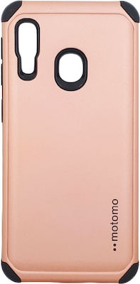 Motomo Tough Armor Plastic Back Cover Rose Gold (Galaxy A20e)