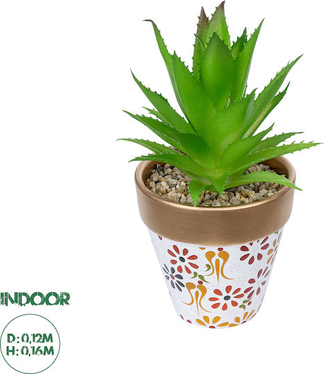 Globostar Artificial Garden Succulent Aloe Potted Plant 21044 Decorative Plant Aloe F12 X H16cm Globostar Artificial Garden Succulent Aloe Potted Plant 21044 Decorative Plant Aloe F12 X H16cm