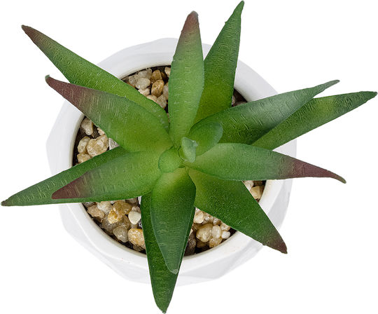 Globostar Artificial Garden Succulent Aloe Potted Plant 20993 Διακοσμητικό Φυτό Αλόη Φ8 X Υ12cm
