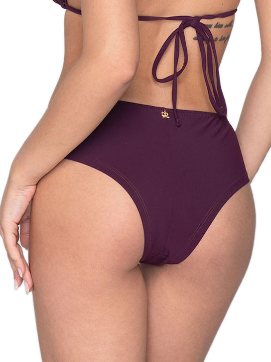 Luna Sense Bikini Slip Burgundisch