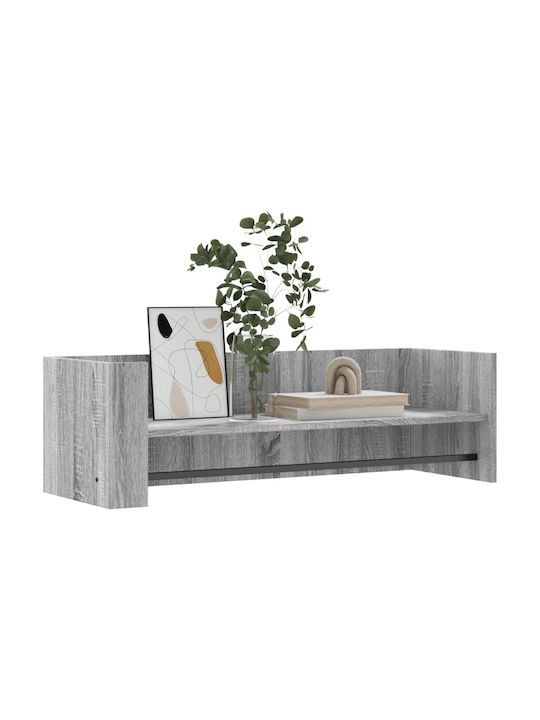 Grey Wall Shelf 100x35x30.5cm