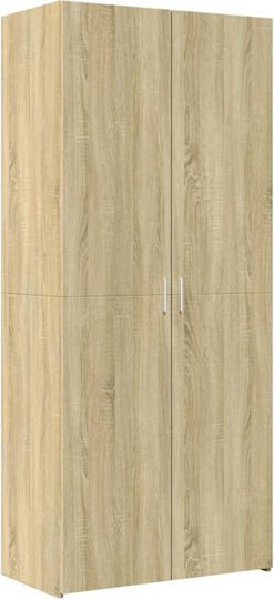 Подов Гардероб за Хол от ПДЧ Дъб 80x42.5x249cm