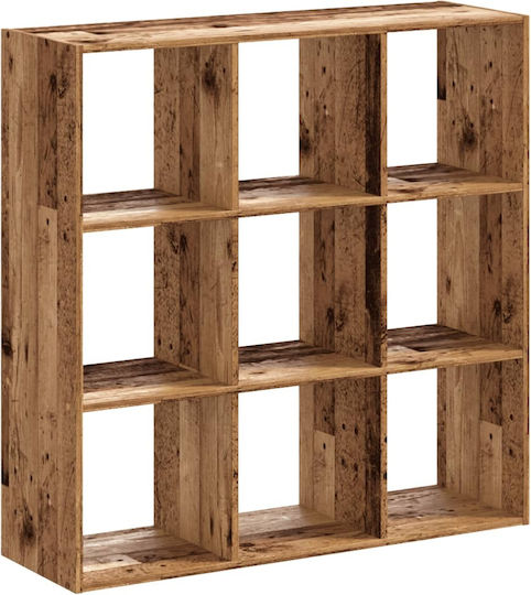 Bibliotecă Din Lemn Vechi 102x32x102cm