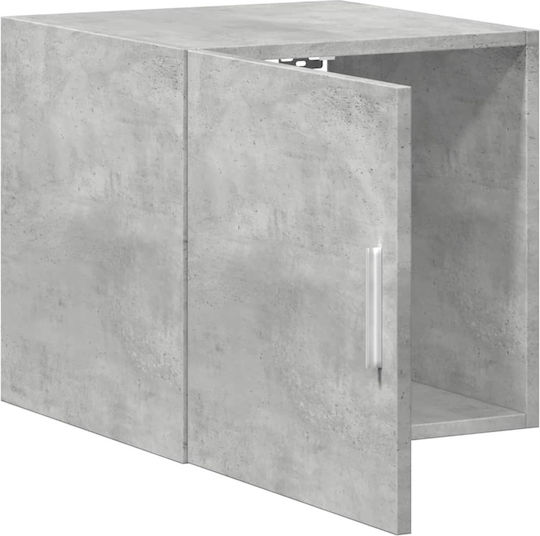 Wall Mounted Living Room Cabinet Made of Particle Board Grey 40x42.5x40cm