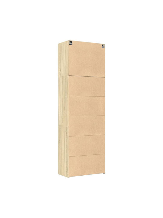 Wohnzimmer Nische aus Spanplatte Eiche 80x42.5x249cm