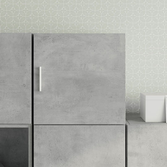 Wall Mounted Living Room Cabinet Made of Particle Board Grey 40x42.5x40cm