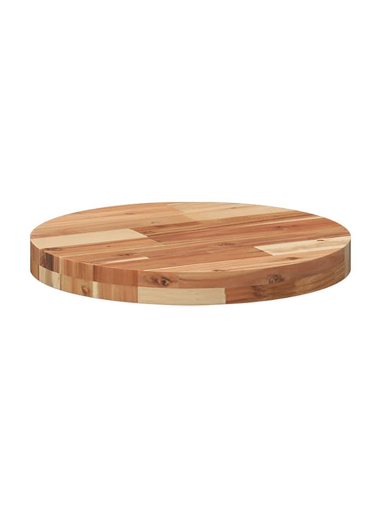 vidaXL Rund Tischoberfläche aus Massivholz Acacia 40x40x4cm 4008700 1Stück