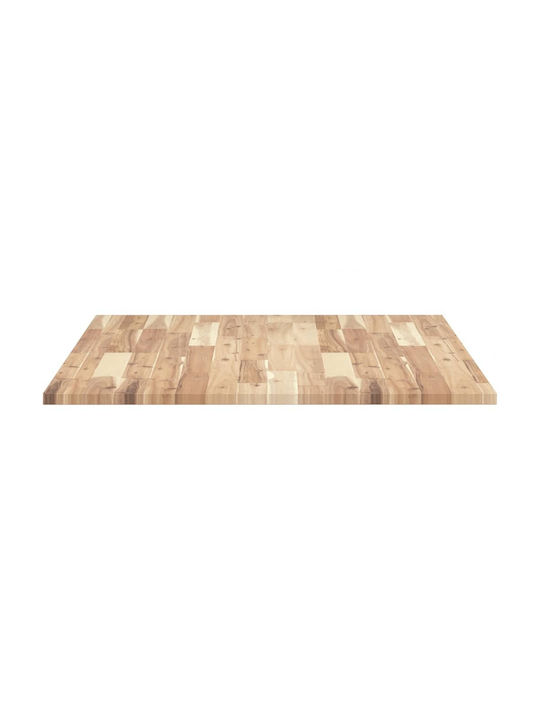 vidaXL Rectangular Office Desk Surface made of Solid Wood Acacia 100x80x2cm 4008763 1pcs