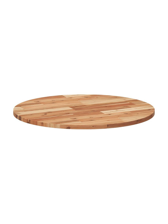 vidaXL Round Table Surface made of Solid Wood Acacia 70x70x2cm 4008697 1pcs