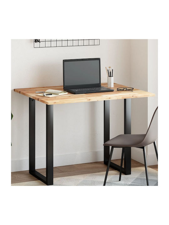 vidaXL Rectangular Office Desk Surface made of Solid Wood Acacia 100x80x2cm 4008763 1pcs