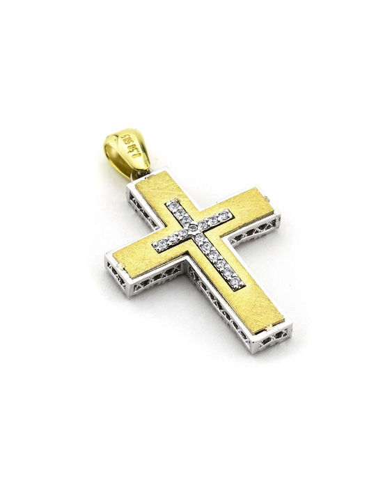 Goldsmith Women's Gold Cross 14K Double Sided