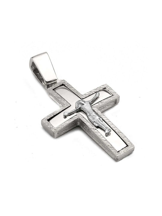 Goldsmith Men's Gold Cross 14K Double Sided with the Crucified