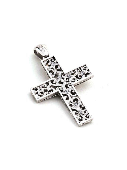 Goldsmith Women's White Gold Cross 14K Double Sided