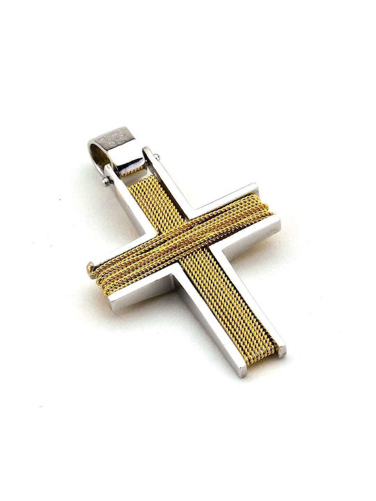 Goldsmith Men's Gold Cross 14K Double Sided