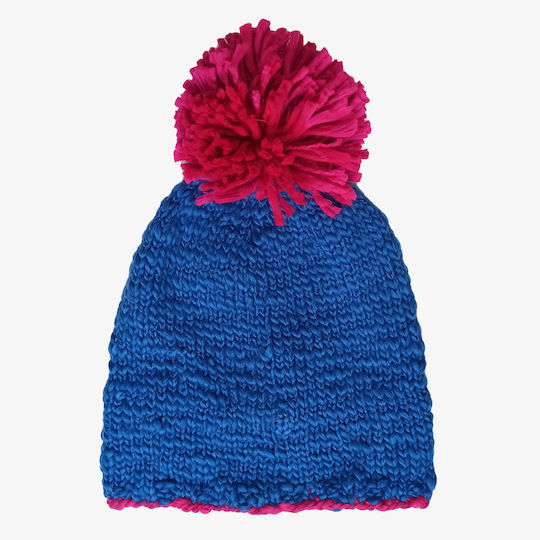 Comix Pom Pom Beanie Unisex Beanie Gestrickt in Marineblau Farbe