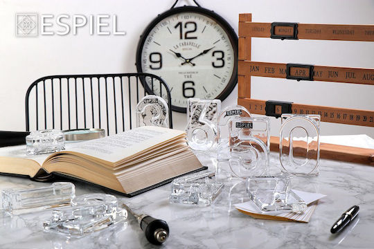 Espiel Set of Decorative Numbers Number Four 2pcs