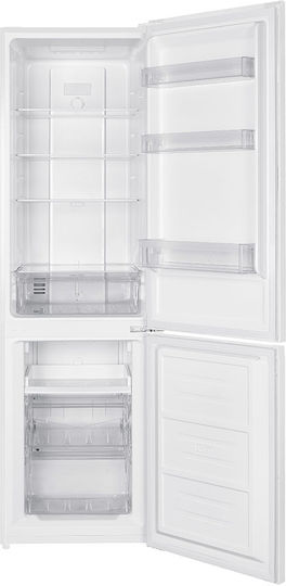 Muhler Combină frigorifică 253lt NoFrost Î180xL55xA60cm. Alb NFC180WE