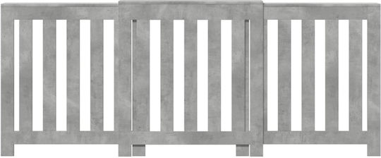 vidaXL Heizkörperabdeckung aus Spanplatte Grau 205x21.5x83.5cm
