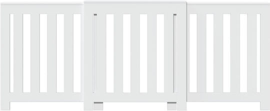 vidaXL Heizkörperabdeckung aus Spanplatte Weiß 205x21.5x83.5cm