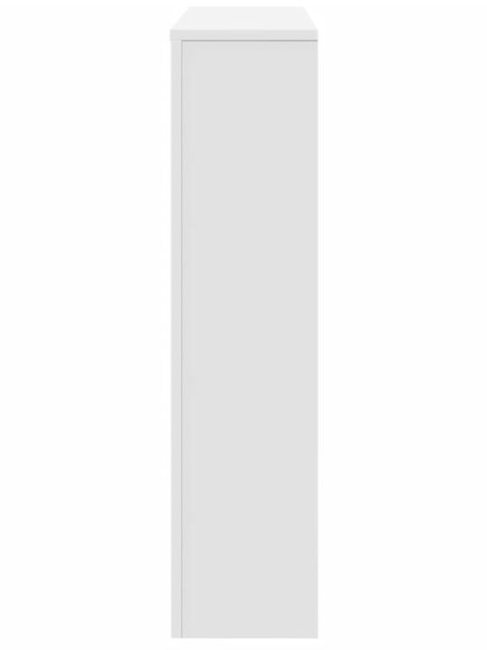 vidaXL Husă Pentru Radiator Din PAL Alb 175x20x82cm