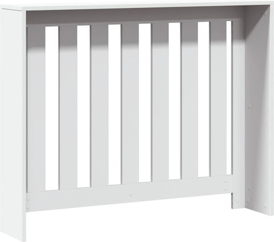 vidaXL Husă Pentru Radiator Din PAL Alb 104x20x82cm