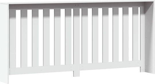 vidaXL White Particleboard Radiator Cover 175x20x82cm