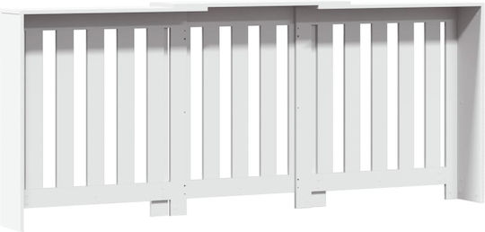 vidaXL Heizkörperabdeckung aus Spanplatte Weiß 205x21.5x83.5cm