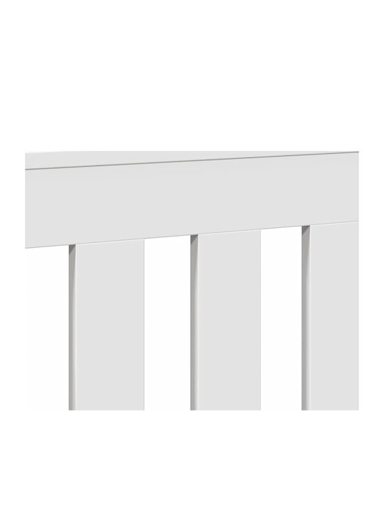 vidaXL White Particleboard Radiator Cover 78x20x82cm