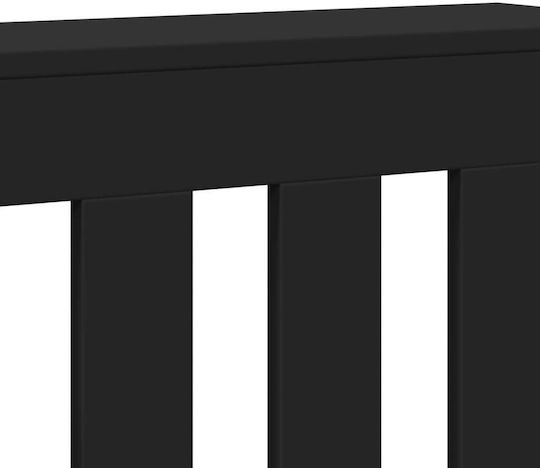 vidaXL vidaXL Radiator Cover from Particleboard Black 175x20x82cm
