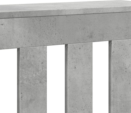 vidaXL Heizkörperabdeckung aus Spanplatte Grau 205x21.5x83.5cm