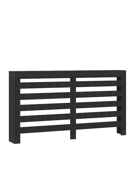 vidaXL Husă Pentru Radiator Din PAL Negru 175x20x82cm