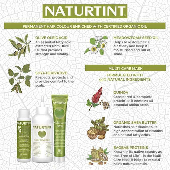 Naturtint Боя за Коса Без Амоняк 4n Кестенява 50ml
