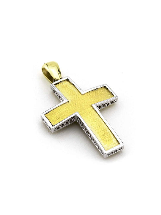 Goldsmith Men's Gold Cross 14K Double Sided