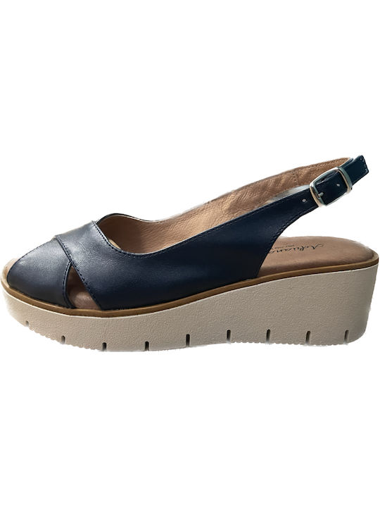 Adriana Cruz Anatomic Women's Platform Shoes Blue