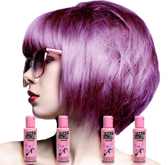 Crazy Color Temporärer Farbstoff Haarfärbemittel Lavendel 54 100ml