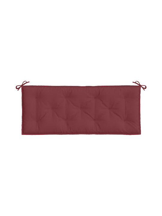 vidaXL Garden Bench Cushion Bordeaux Melange 2 Pieces 50x120 cm