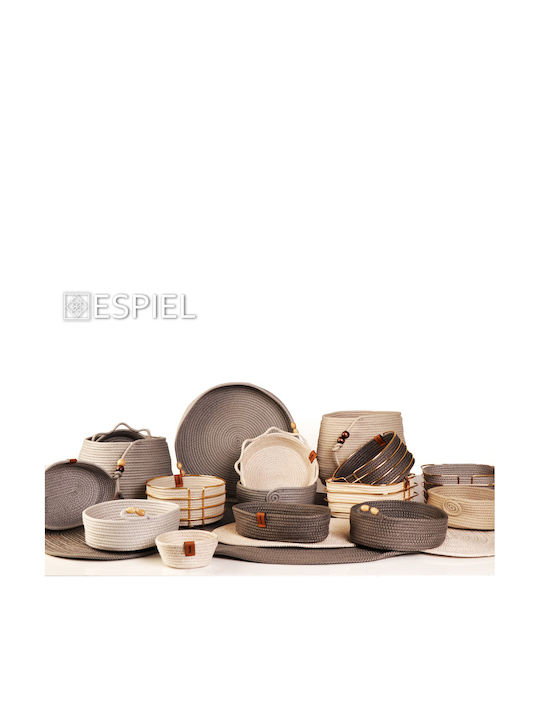 Set de coșuri decorative Din paie Gray 2buc Espiel