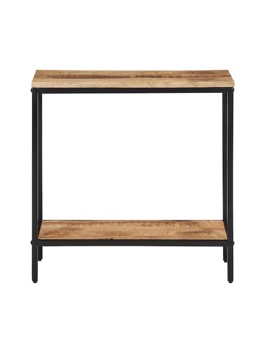 Solid Wood Console Table Coffee L70xW35xH70cm