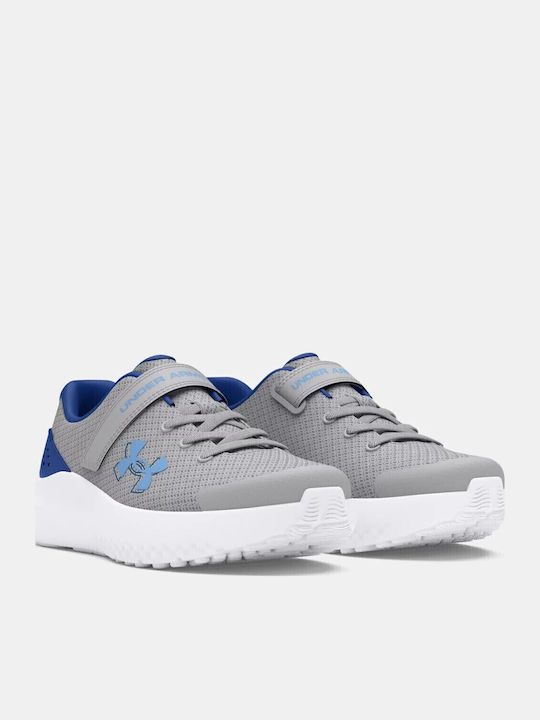 Bps Surge 4 Ac Kids Sports Shoes Running with Hoop & Loop Closure Gray