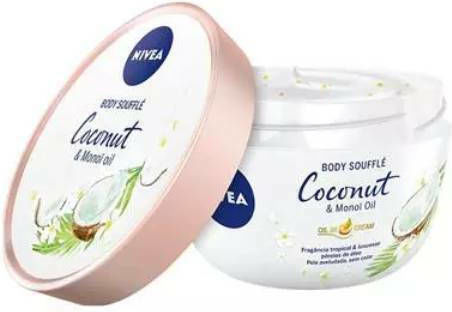 Nivea Body Souffle Coconut & Monoi Oil Moisturizing Body Mousse with Scent Coconut 200ml