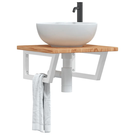 vidaXL Waschtisch ohne Waschbecken L50xB50xH2.5cm Coffee