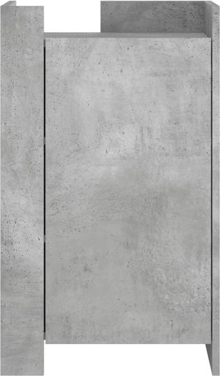 Hängeschrank fürs Wohnzimmer aus Spanplatte Grau 45x35x75 cm