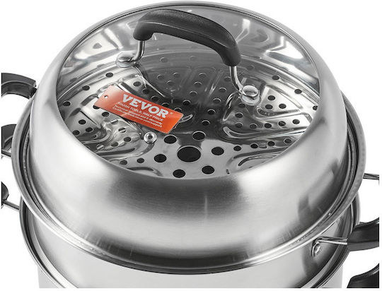 Vevor Tiefer Edelstahl-Topf 28cm